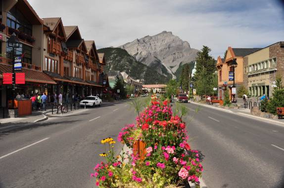 A cidade de Banff, em Alberta, no Canadá